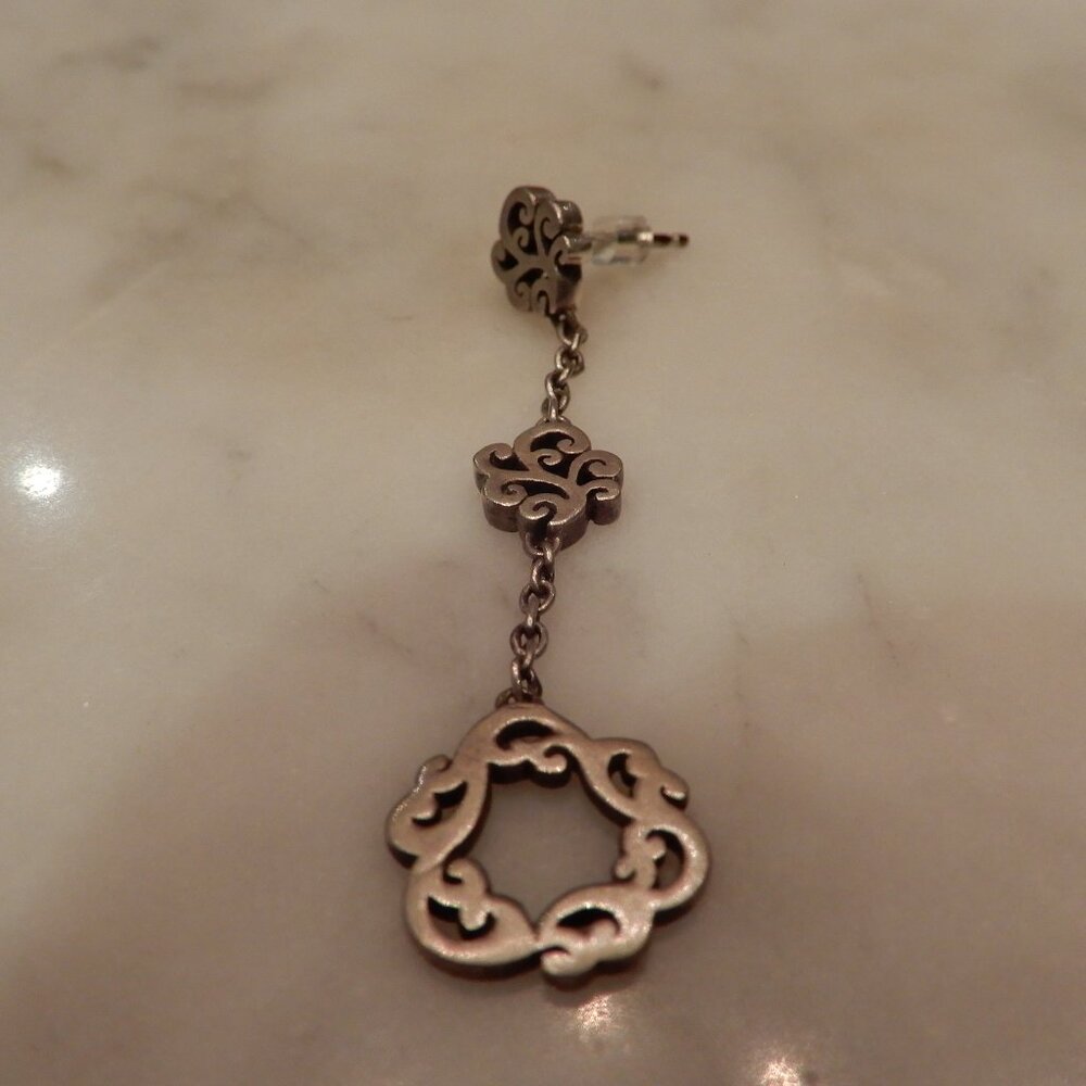 Lois Hill Silver Single Dangle Earring
